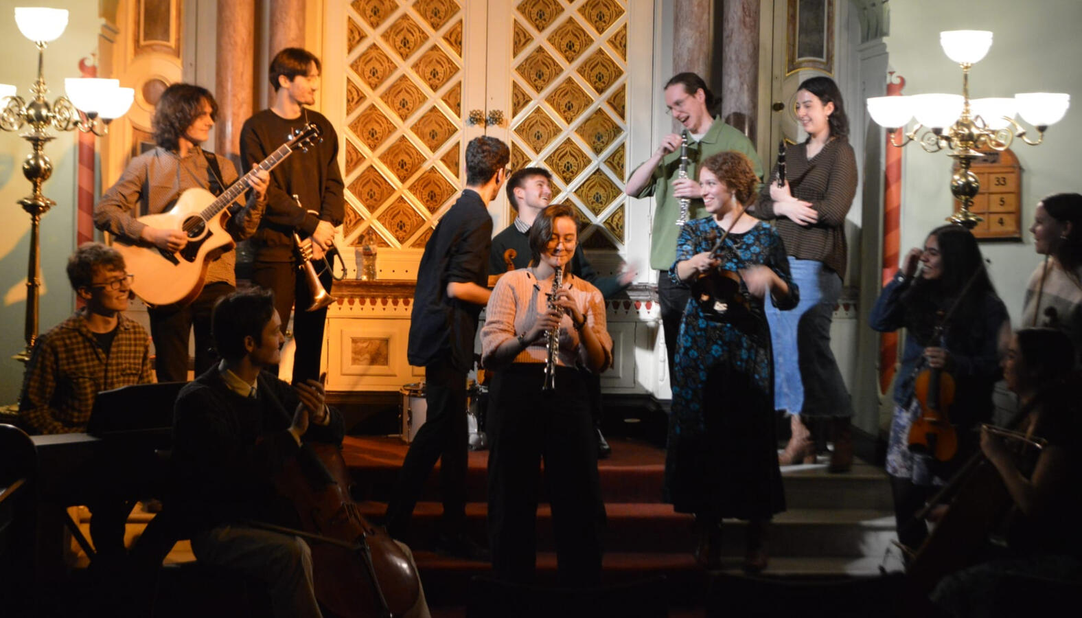 March 12, 2025 • Manchester Jewish Museum: Klezmer concert with Michael Kaplan Kapelye Generation 15 Photo: Gemma Meek