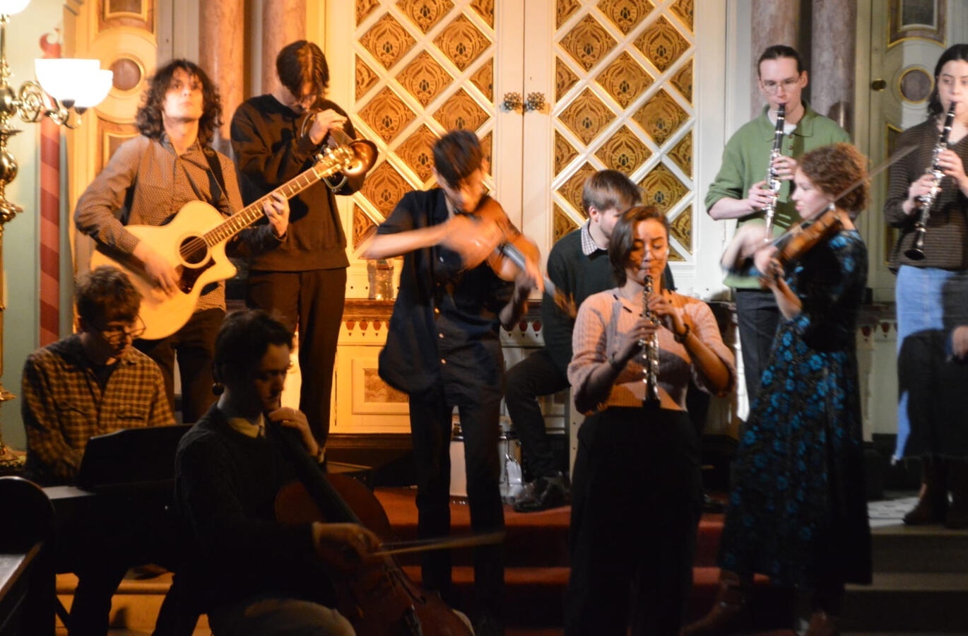 March 12, 2025 • Manchester Jewish Museum: Klezmer concert with Michael Kaplan Kapelye Generation 15 Photo: Gemma Meek